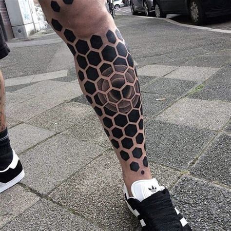 Geometric leg tattoo - A geometric pattern is a pattern consisting of lines and geometric figures, such as triangles, circles and squares, that are arranged in a repeated fashion. Geometric patterns are ...